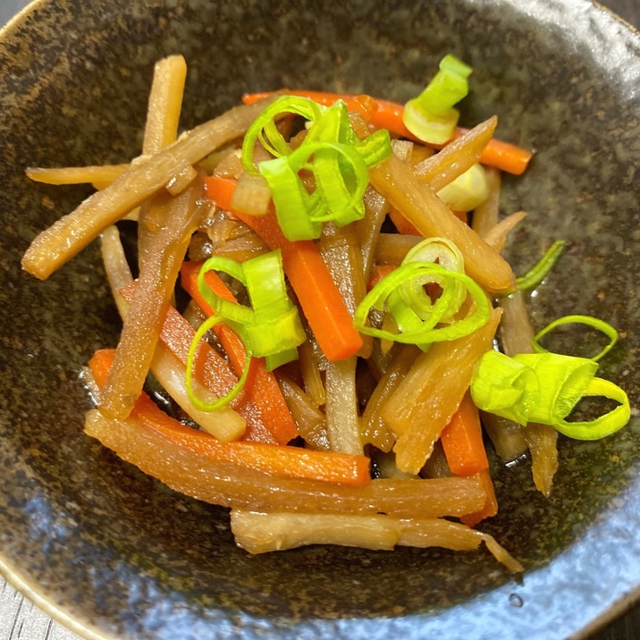 冷凍ごぼうにんじんで作る簡単きんぴらごぼう